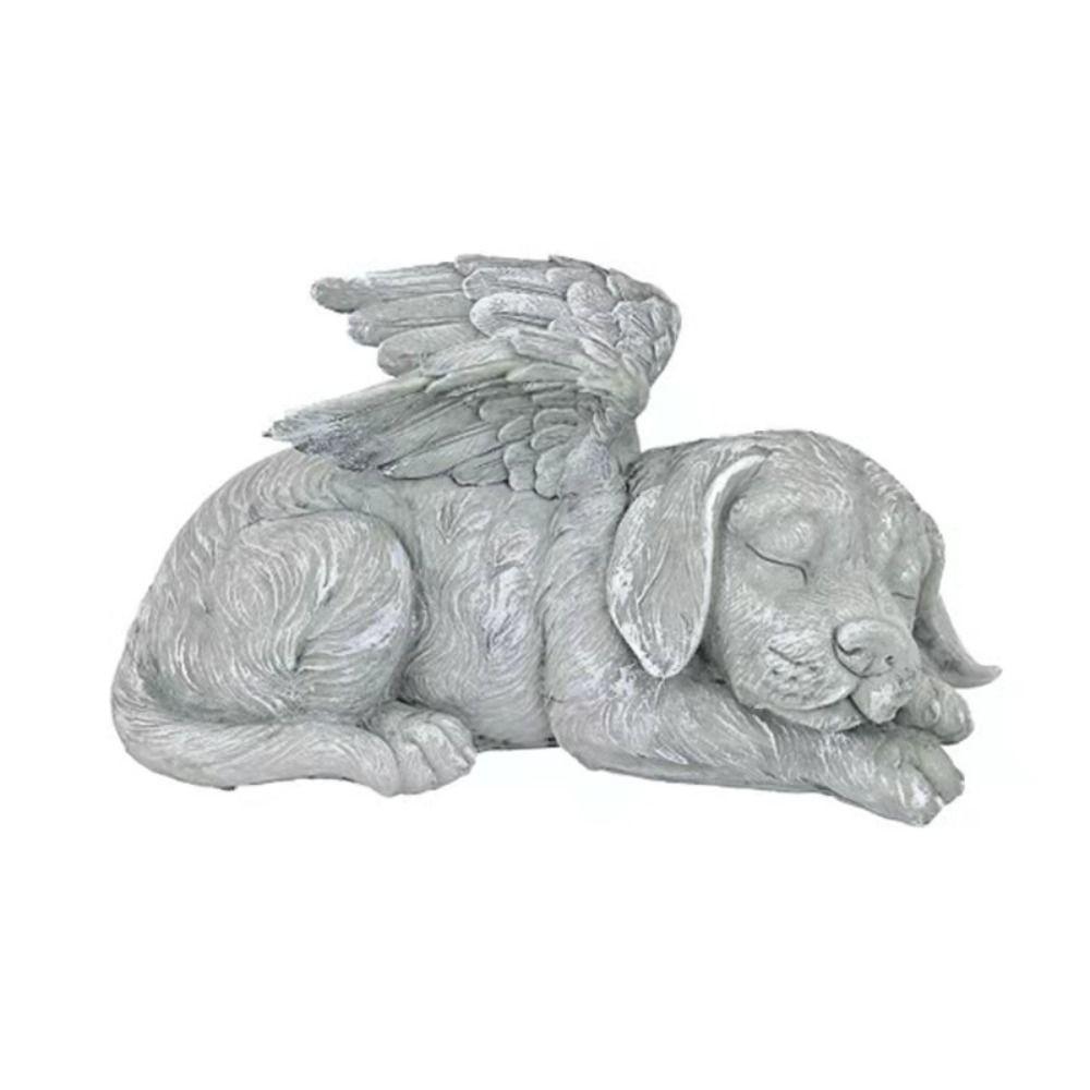 Gift Garden Design Pet Tombstone Sculpture Angel Dog Statue Cat Figurine Memorial Stone Ornaments