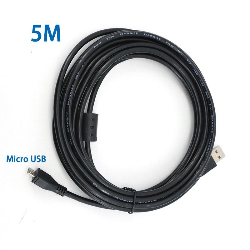 Кабель Micro USB 2.0 5 м USB 2.0 Тип A Папа к Micro B Папа Экранированный фольгой и оплеткой длинный удлинительный соединительный шнур 5 метров