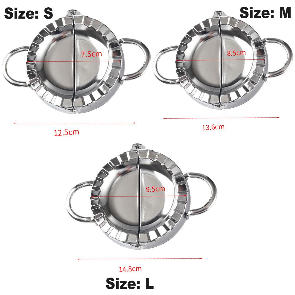 Нержавеющая сталь пельменница с эргономичной ручкой и рифлеными краями