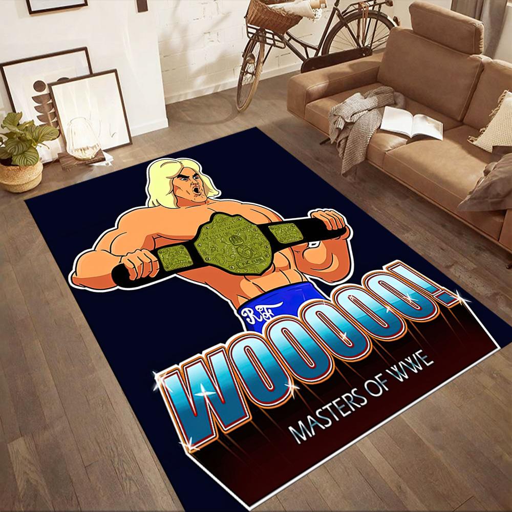 Ric Flair2 Square rugs are a great choice for living rooms, bedrooms, home décor, and as gifts.
