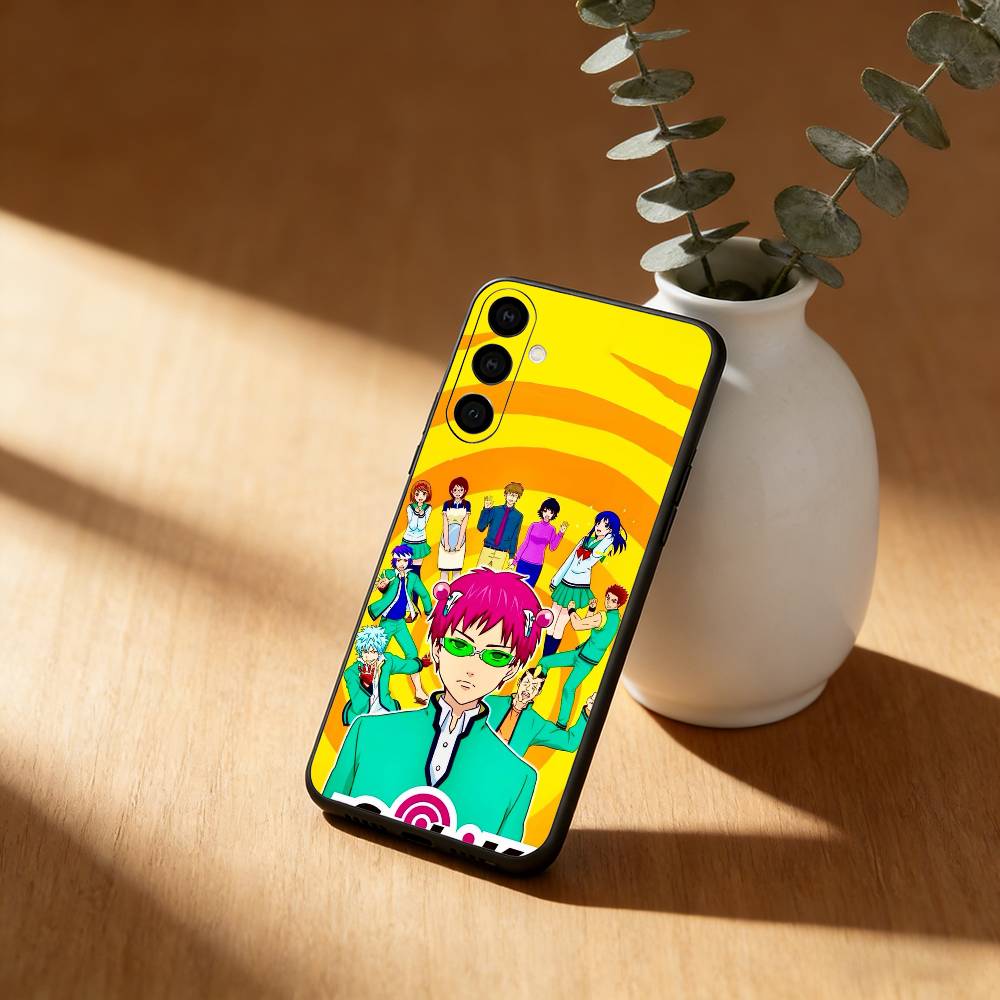 Чехол для телефона S-Saiki Anime Kusuo для Samsung Galaxy A20, 21s, 22, 31, 32, 52, 53, 72, 73, 80, 91, Мягкий черный корпус