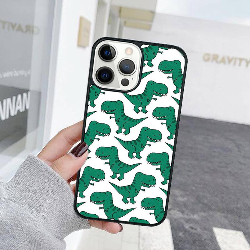 Cute Cartoon Little Dinosaur Phone Case For iPhone 17 Air 15 16 Cover 11 13 14 Pro Max 12 Plus Max Fundas
