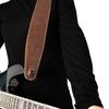 African Leather Guitar Strap CHOCOLATE Perri's AFR25-6875