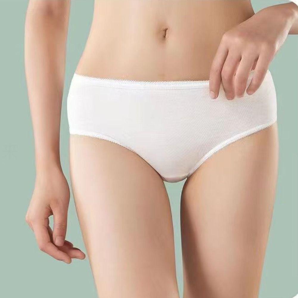 Асептические менструальные принадлежности для путешествий Женское нижнее белье Хлопковые одноразовые трусики Стерильное нижнее белье