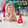 Электрическая рождественская елка, качели, шапка Санты, питание от батареек, праздничное украшение, качающееся танцующее дерево для стола, центральная детская игрушка