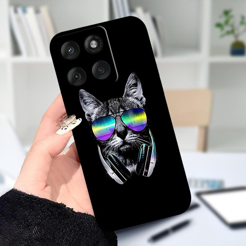 Для Motorola Edge 60 Fusion Мягкий чехол XT2503-4 Милый мультяшный силиконовый TPU чехол для телефона Для Moto Edge 60Fusion 5G Защитный Fundas