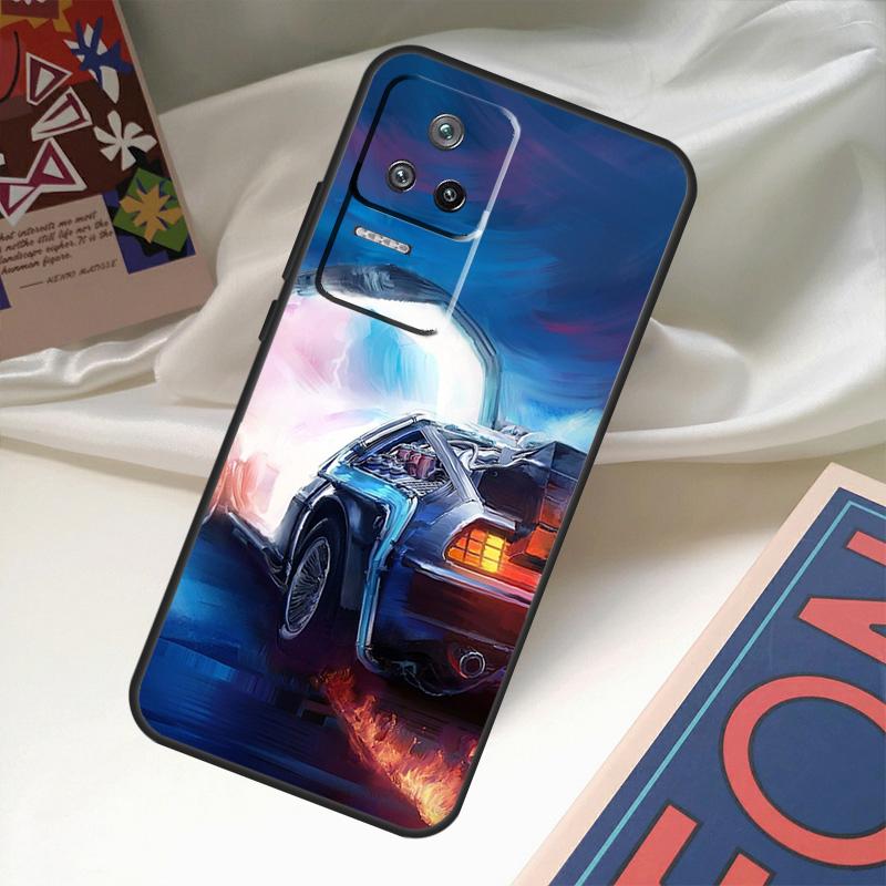 Back To The Future Time Machine Funda For POCO M6 Pro X3 X4 X5 X6 M5s F3 F5 Xiaomi 13T Pro 12T 11T 12 13 Lite 14 Ultra Case