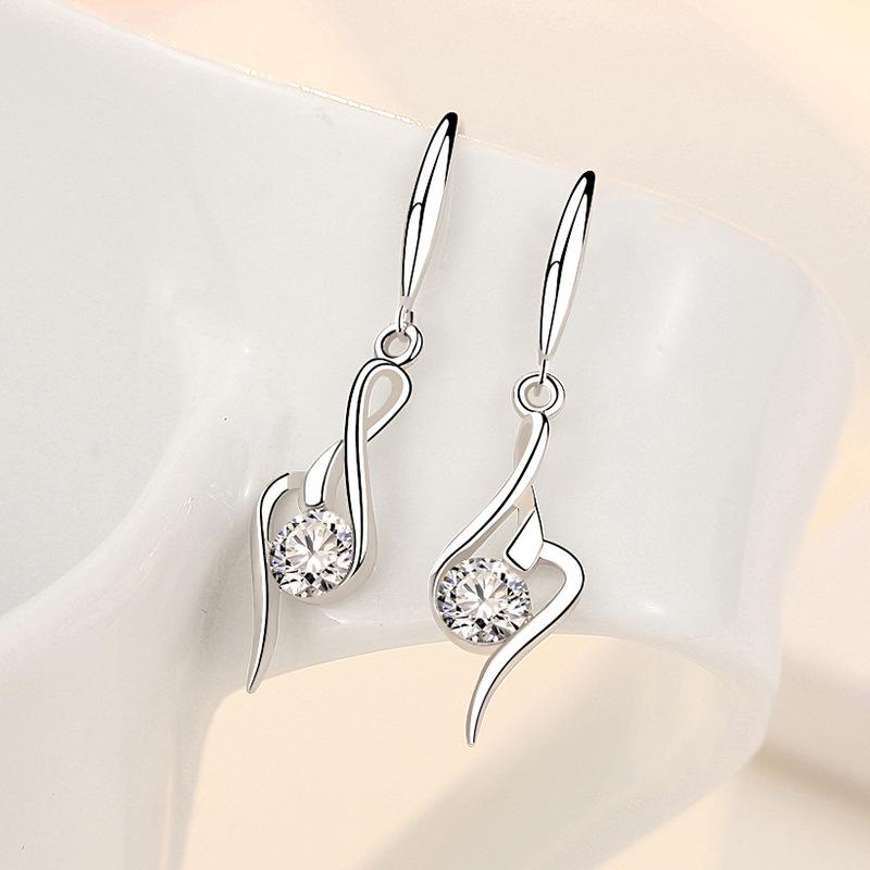 Lindon Copper Alloy Zircon Earrings Drop Earrings For Women Wedding Party Gifts