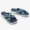Women's Sandals Summer New Flat-bottomed Wedge Heel Fish Mouth Fly-woven Cross Sandals Women's Slippers