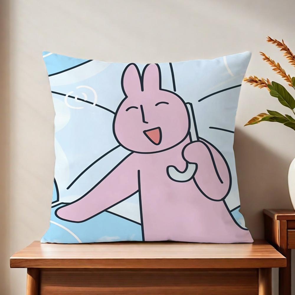 My ffriend PPink RRabbit cushion cover For Pillow Printing Sofa Decoration Home Car Room Coffee Shop Office Nordic Simplicity
