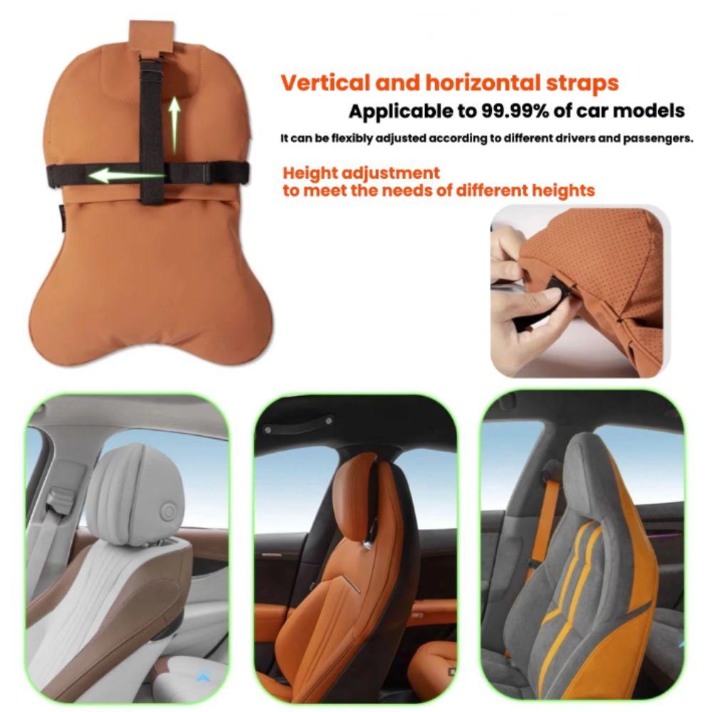 Breathable Car Seat Headrest Height Adjustable Car Neck Support Neck Pillow Universal Fit