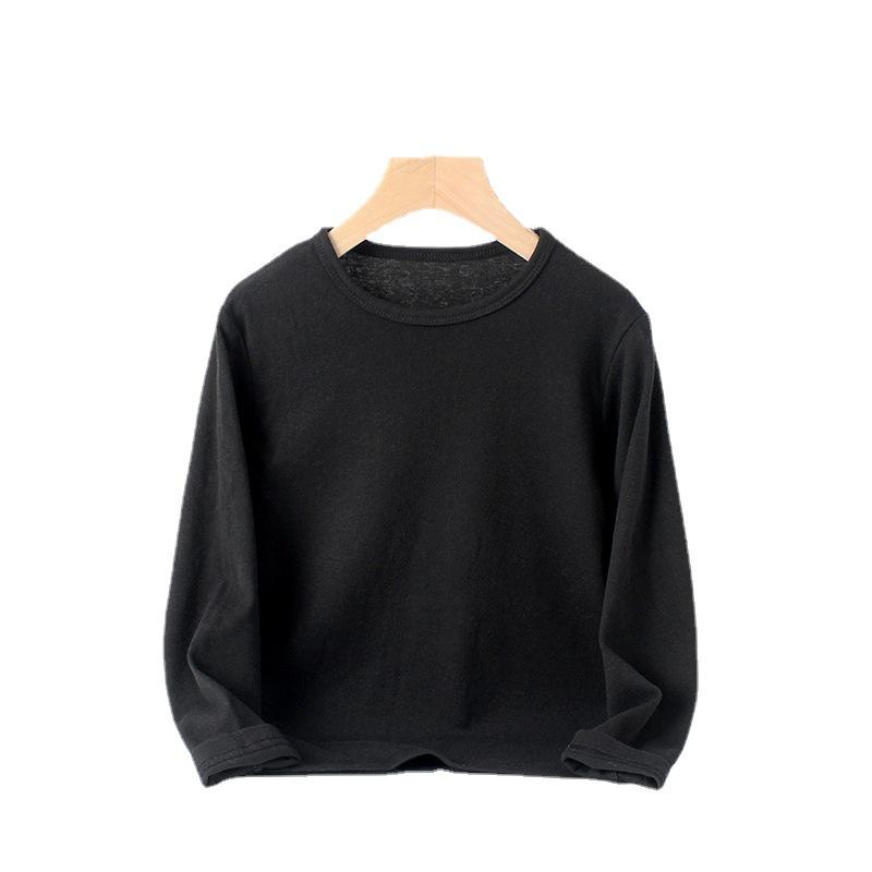 Kids' Spring & Autumn Korean-Style Cotton Long-Sleeve T-Shirts