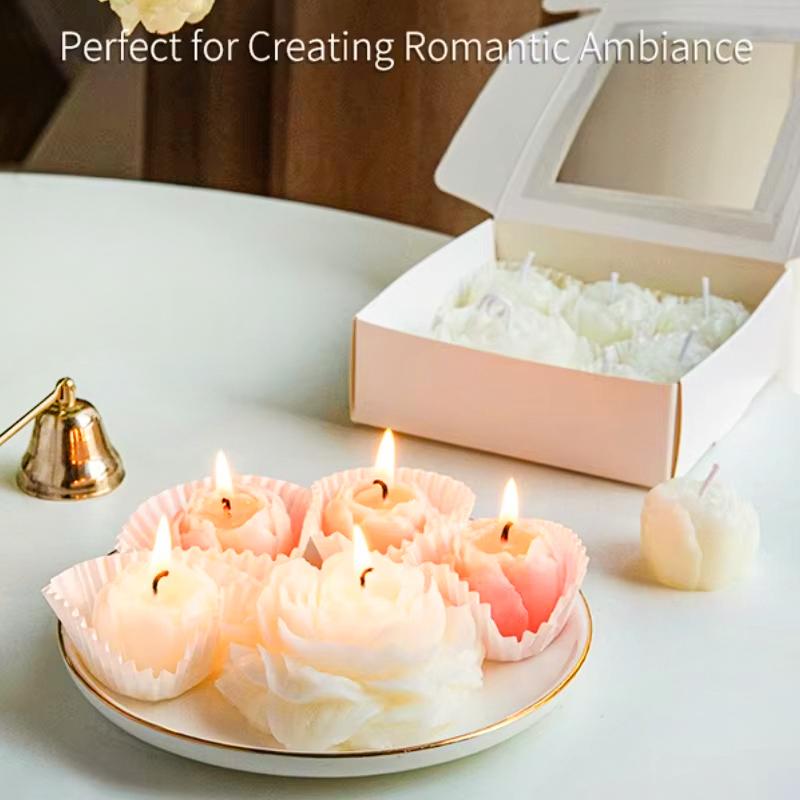 1 Набор Ароматерапия Компактный Ручной работы Романтический Набор Ремесленный Роза Премиум Подарок Ароматическая Свеча Элегантный