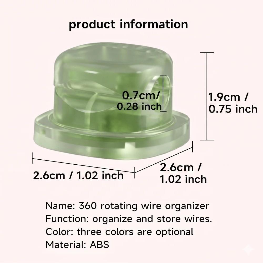 Adjustable Wire Organizer Clip Adhesive Backed Cable Manager Cable Organizer Holder  For Nightstand