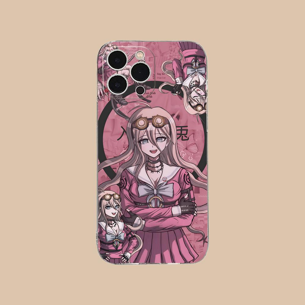 Чехол для телефона Danganronpa Миу Ирума для iPhone 17 16 15 14 13 12 11 X XR XS Air Pro Max Plus Mini Мягкий ТПУ Прозрачный Чехол
