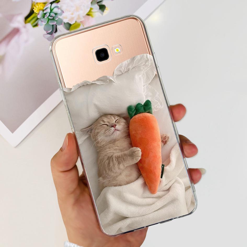 Для Samsung J4 Plus Чехол J415 SM-J415F Силиконовый Чехол Популярный Цветок Прозрачный ТПУ Мягкий Бампер Для Samsung Galaxy J4 2018 J4+ Чехлы