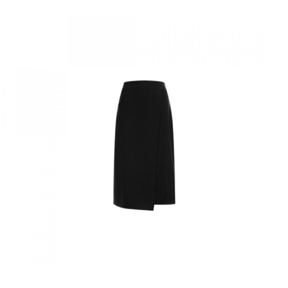 Shop Women Stretchable Suit Office Look Long Skirt Black Ns Wsk 20017