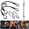 2Pcs Gym Extension Cable Set Stainless Steel Carabiner Fitness Rope Attachments for Home Gym Replacement Cables for LAT/Tricep Pull Down Leg