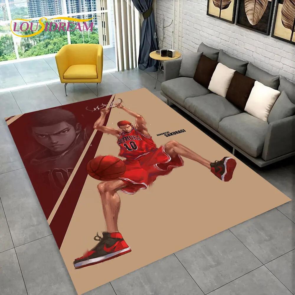 Slam Dunk Япония Аниме Мультфильм Коврик, Коврик для гостиной Спальня Диван Коврик Украшение, Дети играют Нескользящий напольный коврик