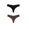 2Pcs/Lot Women Sexy Ice Silk Panties Low-waist No Trace Underwear Thong Female G String Breathable Lingerie Temptation Intimates
