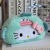 Cute Cartoon Cat Plush Pencil Case Large Capacity Multifunctional Stationery Storage Bag Makeup Pouch Gift