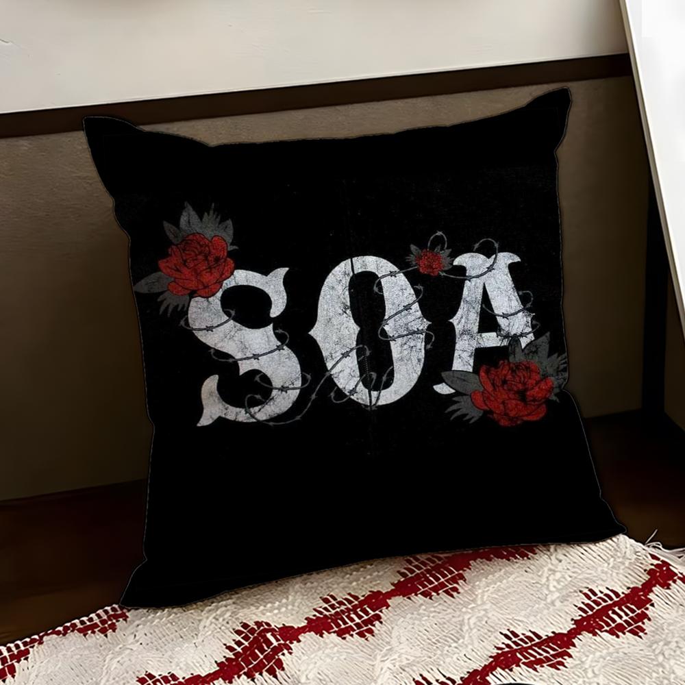 SSons of AAnarchy Cushion Cover Reversible Soft Durable Pillow Cover Home Car MultiScene Use for Daily Comfort