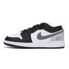 Air Jordan 1 Низкие Винтажные Баскетбольные Кроссовки Устойчивые к Скольжению и Истиранию Мужские Черно-Серые 553558-131(Команда85-)