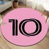 Lionel Messi Round Area Rug,Carpet Rug for Living Room Bedroom Sofa Playroom Decor,Non-slip Floor Mat