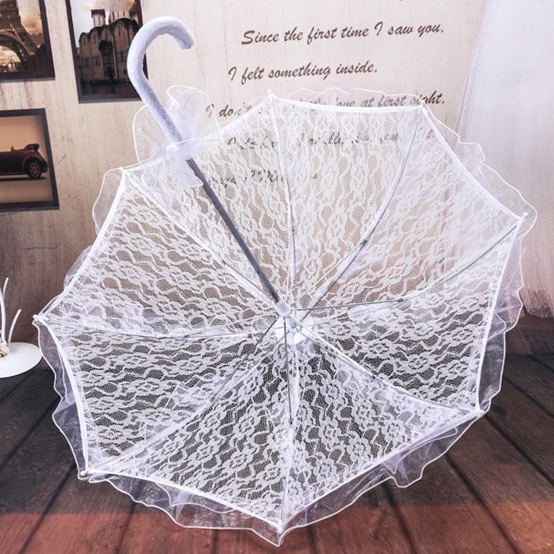1 шт., кружевной свадебный зонт ручной работы для фотосъемки, винтажный европейский свадебный зонт с кружевной отделкой 60 см