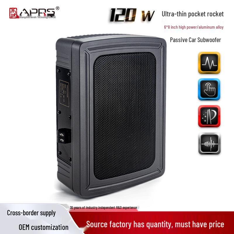 12V Ultra-Thin Car Seat Subwoofer with Super Bass Audio