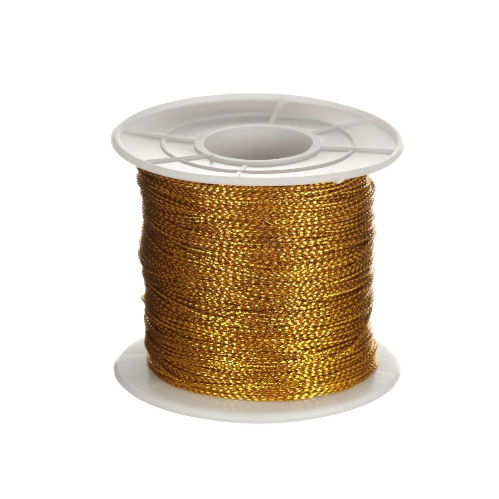 Декор коробки Тег Линия Обвязывающая веревка Рождественский ремешок Лента Мишура Упаковочная нить Металлический шнур