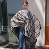 New Autumn and Winter Thermal Scarf Shawl Classic Plaid Strap Cardigan with Office Thermal Blanket