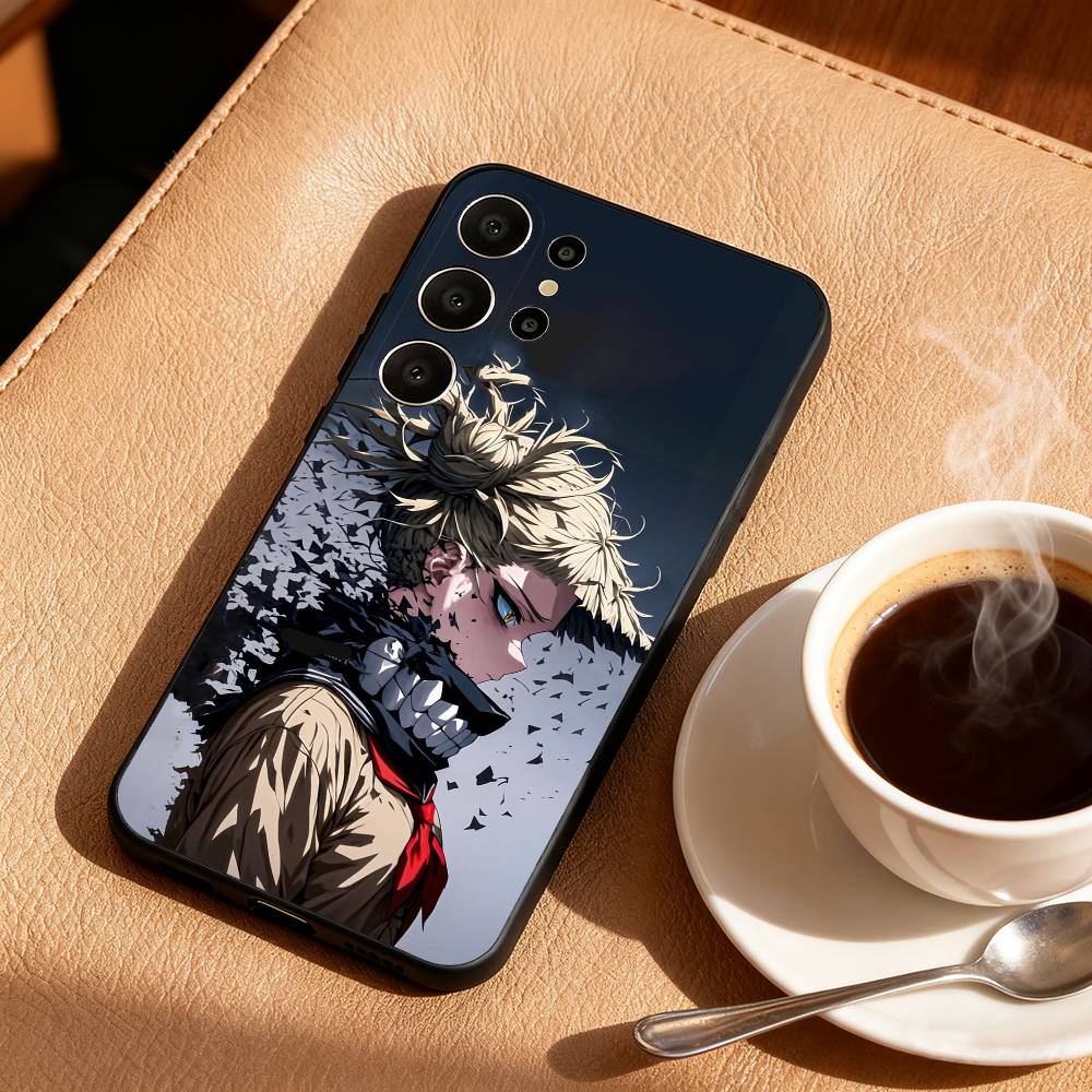 Чехол для телефона My Hero Anime H-Химико Тога для Samsung S26, S25, S24, S21, S22, S23, S30, Ultra, S20, FE, Lite, 10, 9, Черный чехол