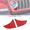 Красная накладка на бампер, решетку, угол фары, наклейка, накладка, рамка для Wrangler JL JT 2024