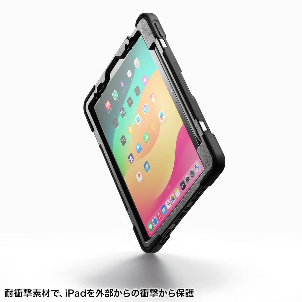 SANWA SUPPLY Противоударный чехол для iPad Air PDA-IPAD1717BK2 11-дюймовый (М2/2024)