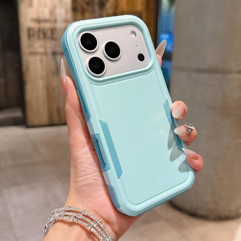 Гибридный ударопрочный чехол-броня для iPhone 17 Air 16E 16 15 14 Plus 13 12 11 Pro Max Двухслойная жесткая прочная защитная крышка