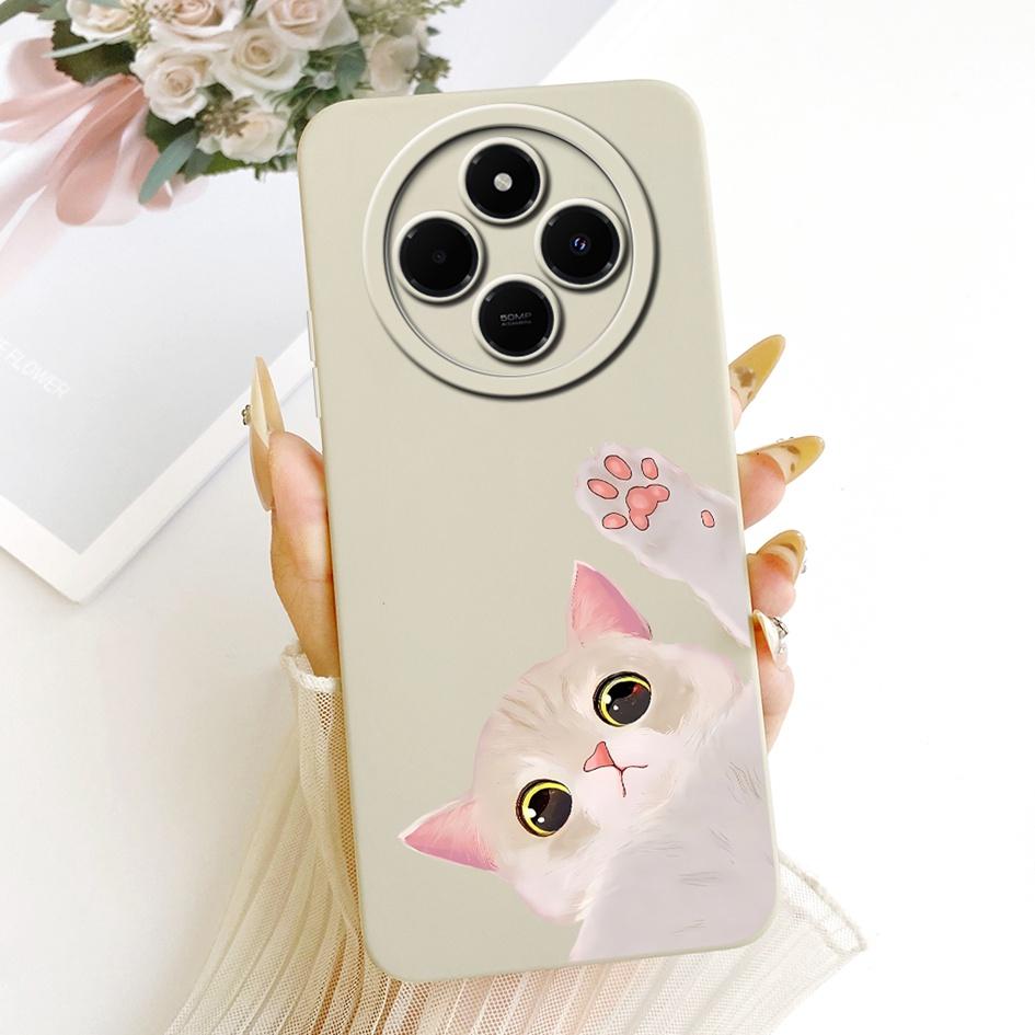 Чехол для Xiaomi Redmi 14C Redmi14C Новый Милый Кот Силиконовый Мягкий Чехол Для Poco C75 PocoC75 Redmi A4 A3 Pro Защитные Чехлы для Телефона