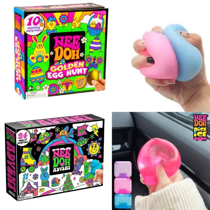 Needoh Адвент-календарь Squishmas Мягкая резиновая игрушка-антистресс Для детей и взрослых