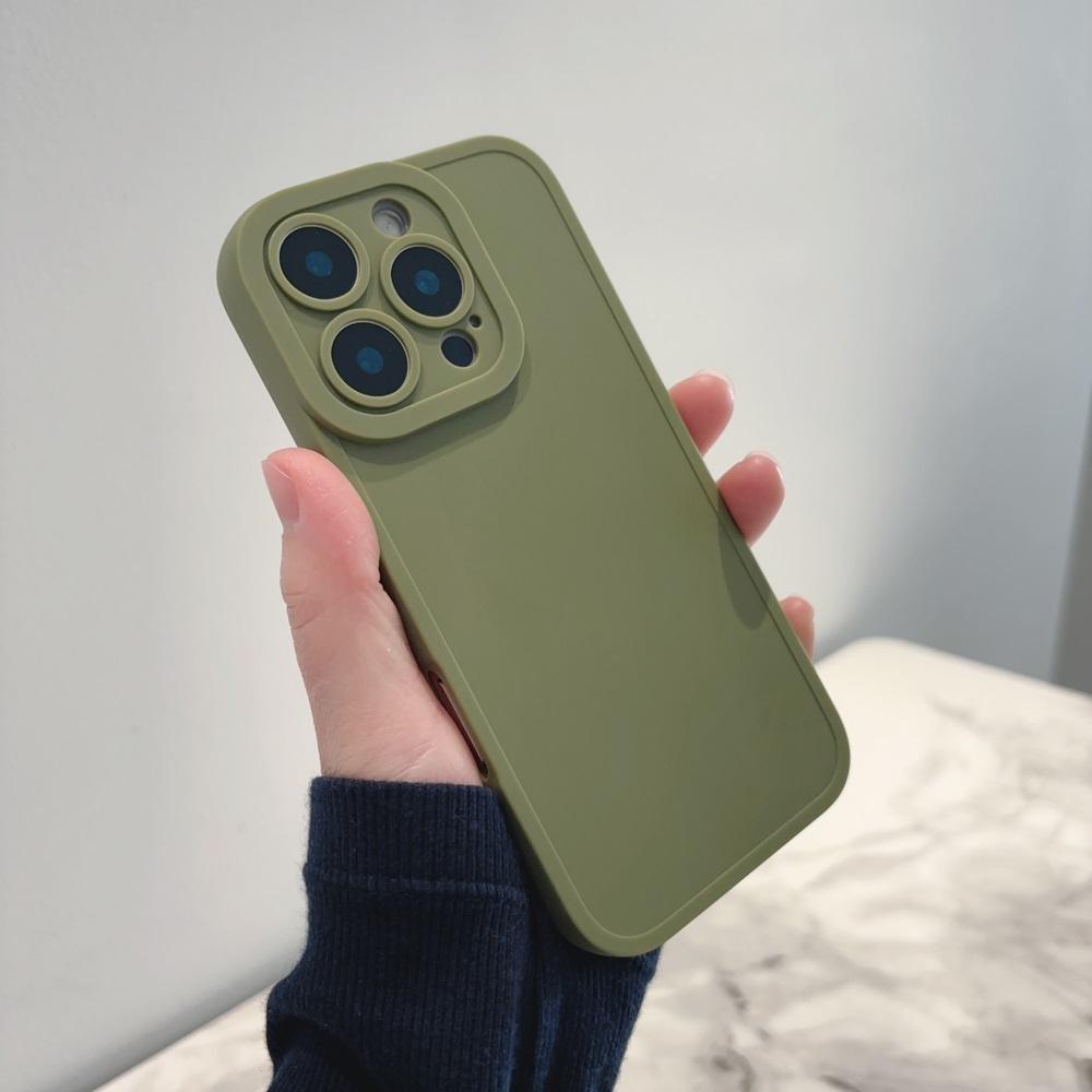 Роскошный мягкий матовый однотонный чехол для телефона iPhone 16 15 14 Plus 13 12 11 Pro Max X XR XS простой противоударный бампер задняя крышка