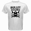 Белая футболка с логотипом Bullet Club Wrestling Group