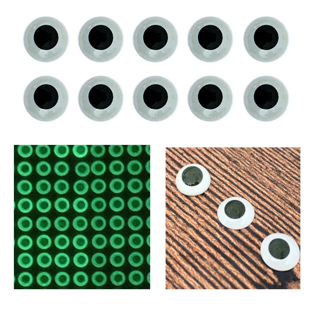 Fly Tying 3mm/4mm/5mm/6mm Jigs Crafts 3D Holographic Fishing Fishing Bait Luminous Fish Lure Eyes