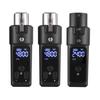 2.4G Microphone Wireless Xlr Transmitter and Receiver Rechargeable Wireless Mic System for 48V Condenser Microphones