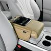 Портативный подлокотник-бокс, подкладка-усилитель с USB-портом, многофункциональная автомобильная коробка для салфеток, центральный подлокотник с отделением для хранения и подстаканником