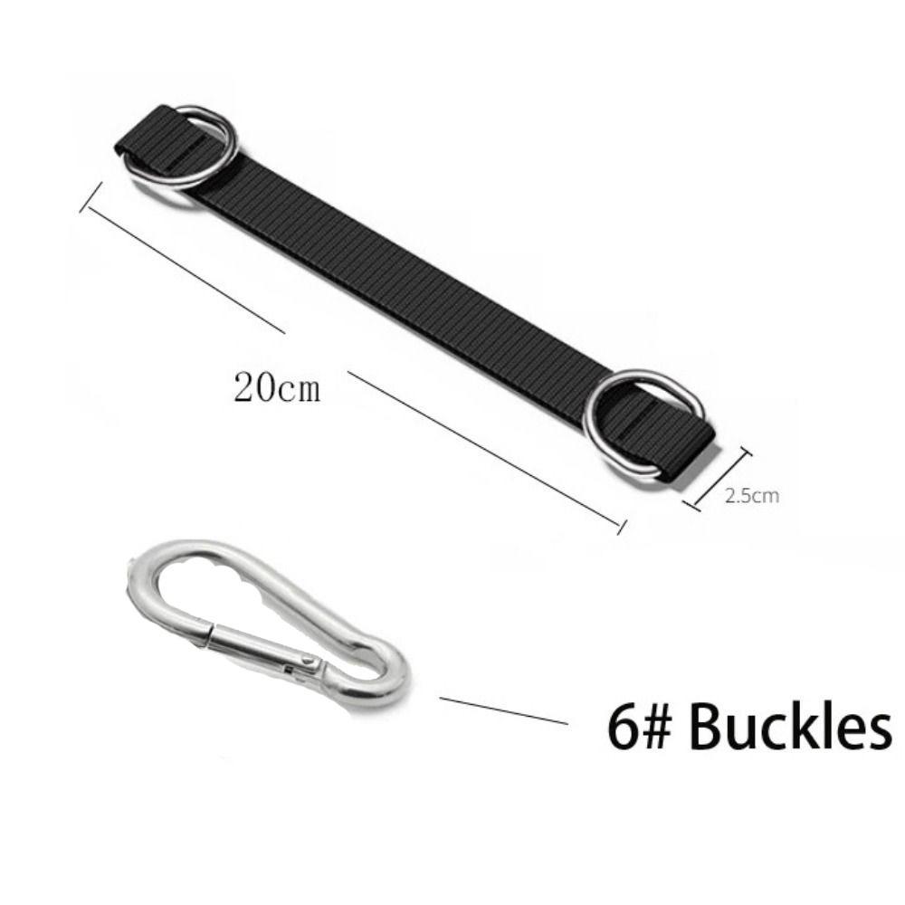 Однослойные ремни для подвешивания качелей на дереве, дакрон, сверхпрочные, с крюком и кольцом, удлинительный ремень для одной перекладины, гамак