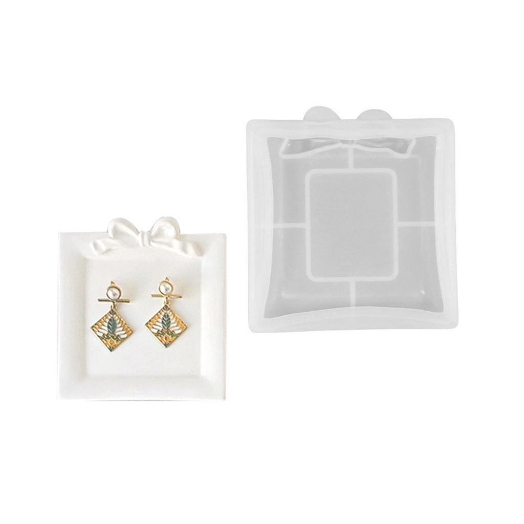 Лоток для хранения, силиконовая форма, сделай сам, кристаллический бантик, форма для лотка, формы для эпоксидной смолы, гипса, бетона, цемента, поделки, литейная форма