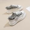 Women's Sneakers Spring New Thick Soled Leopard Print Sports Shoes Female Students Casual Board Shoes Fashion Lace Up Sneakers