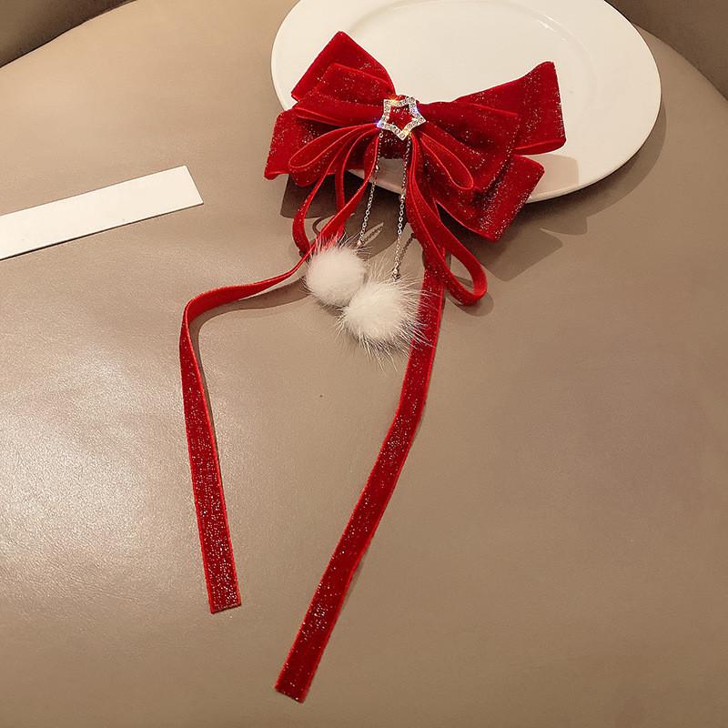 Заколка для волос «Супер Фея» с бантом, студентка, аксессуары для волос, корейская версия, заколка для волос, заколка для волос «принцесса», пружинная заколка, заколка для рта «утка», летний головной убор