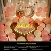 Romantic Surprise Proposal Scene: Creative Letter Lights & Indoor Decoration for Qixi Valentine's Day