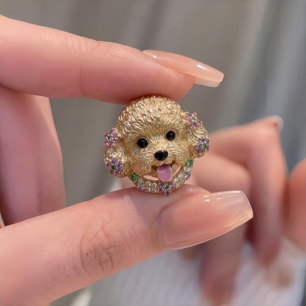 Mini Cat Ring Sweet Animal Jewelry Cute Dog Ring  Girlfriend Gift