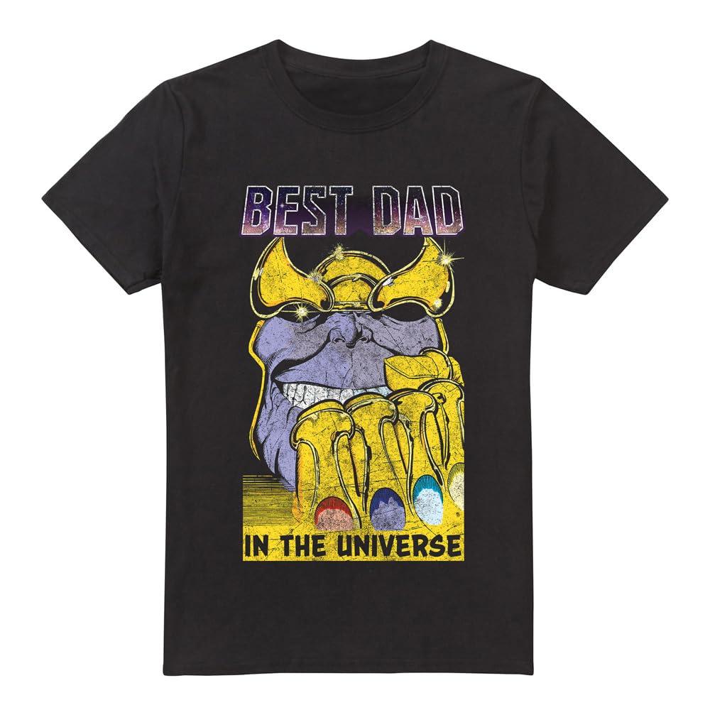 Avengers Mens Best Dad Universe Thanos T-Shirt